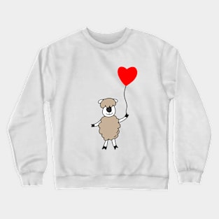 The lamb with balloon. Crewneck Sweatshirt